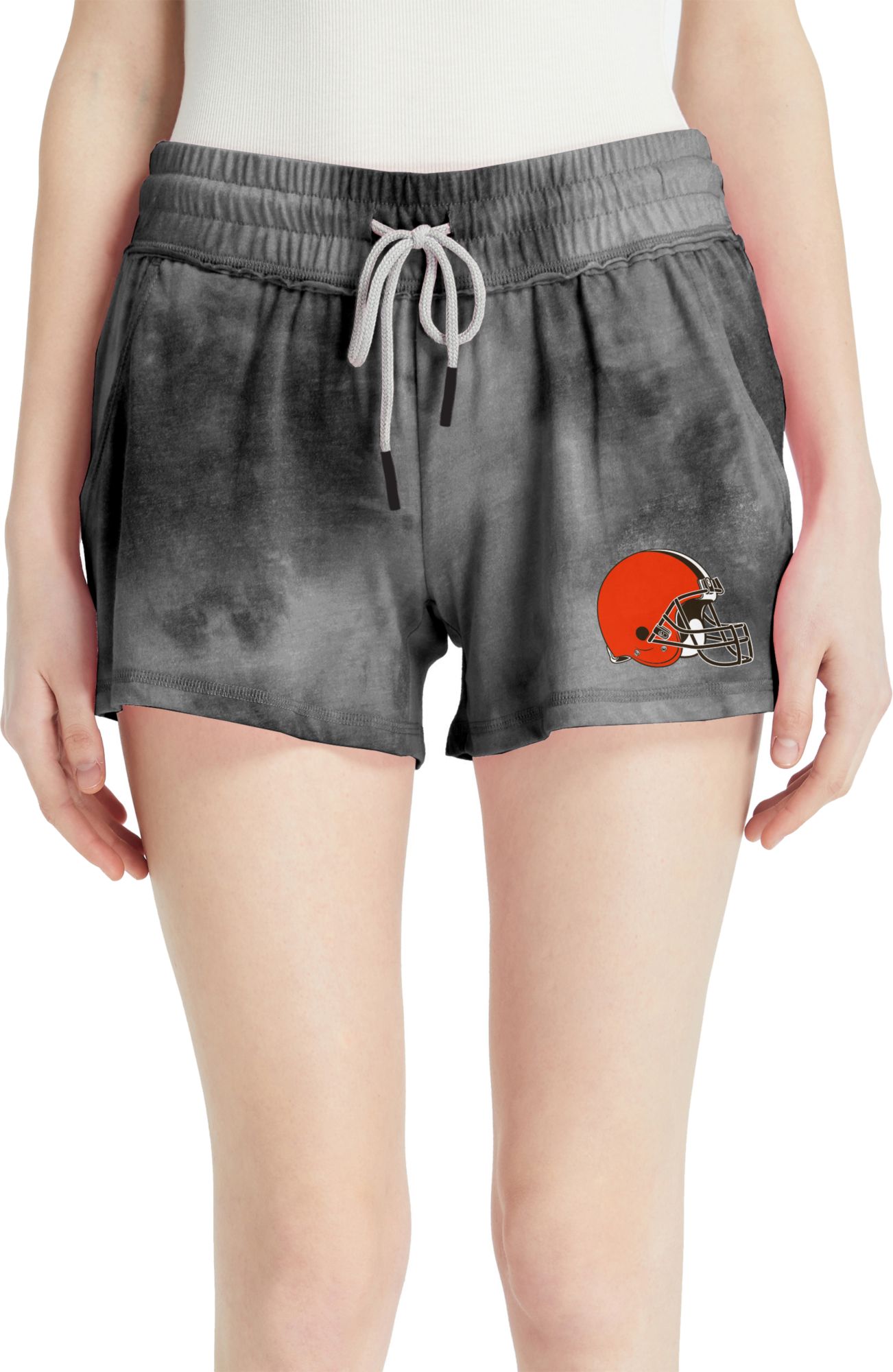 Concepts Sport Women's Cleveland Browns Black Tie Dye Shorts product image