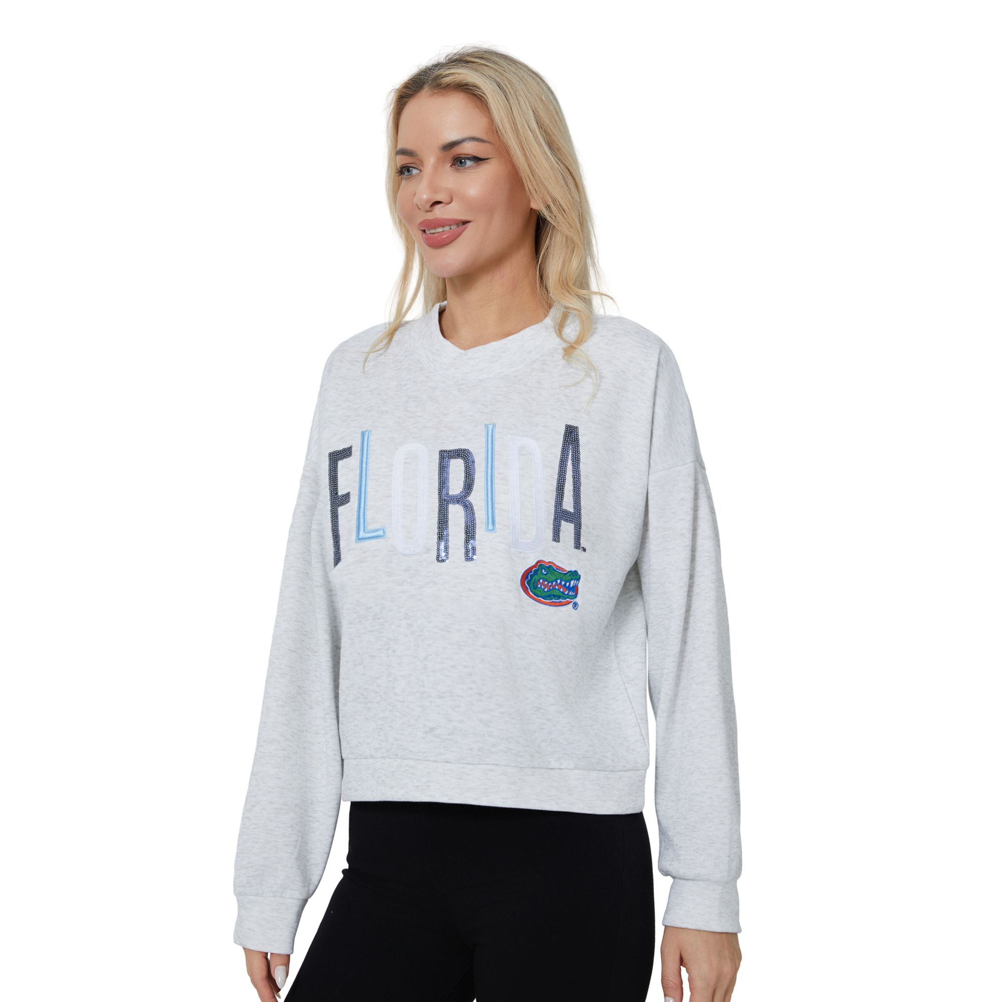 Concepts Sport Women's Florida Gators Gray Lilian Pullover Sweatshirt product image