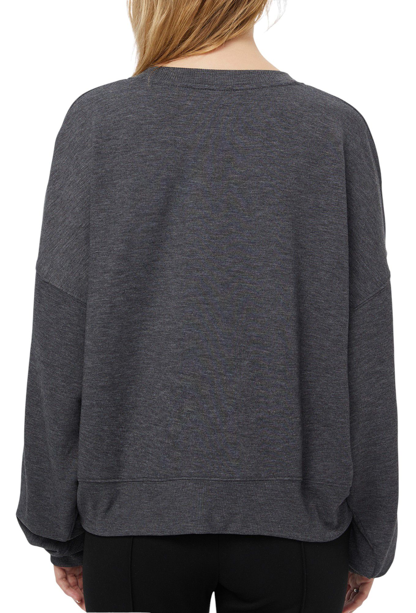 Concepts Sport Women's Indiana Hoosiers Black Rhumba Crewneck product image