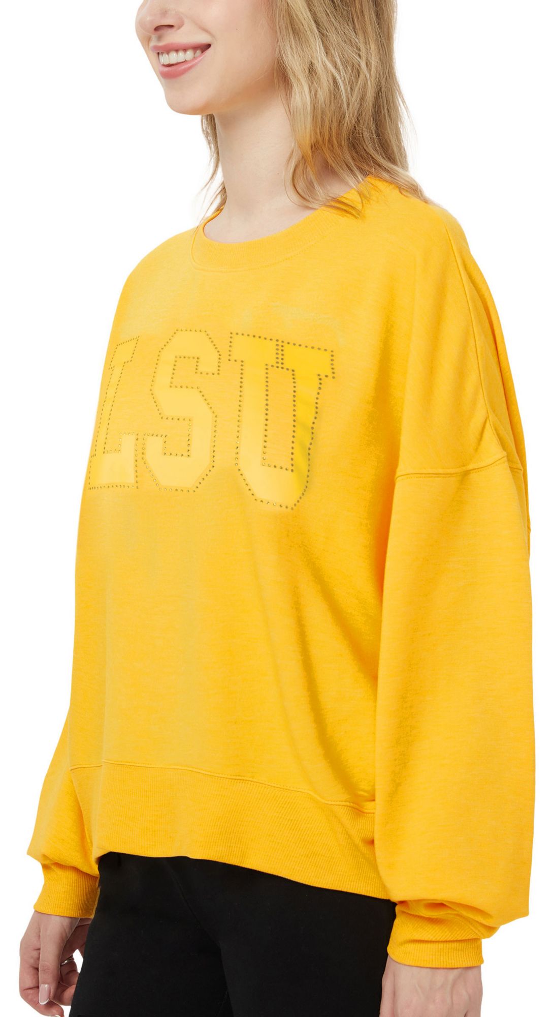 Concepts Sport Women's LSU Tigers Gold Rhumba Crewneck product image