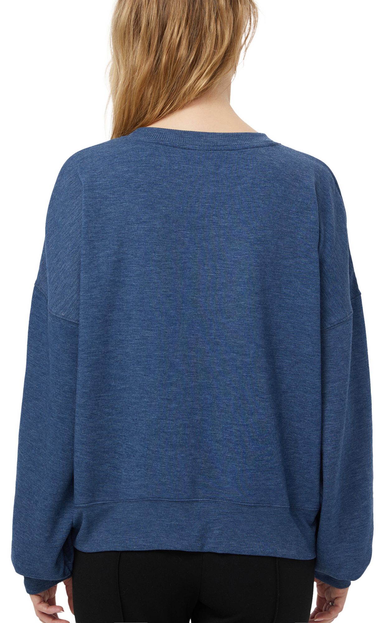 Concepts Sport Women's West Virginia Mountaineers Navy Rhumba Crewneck product image