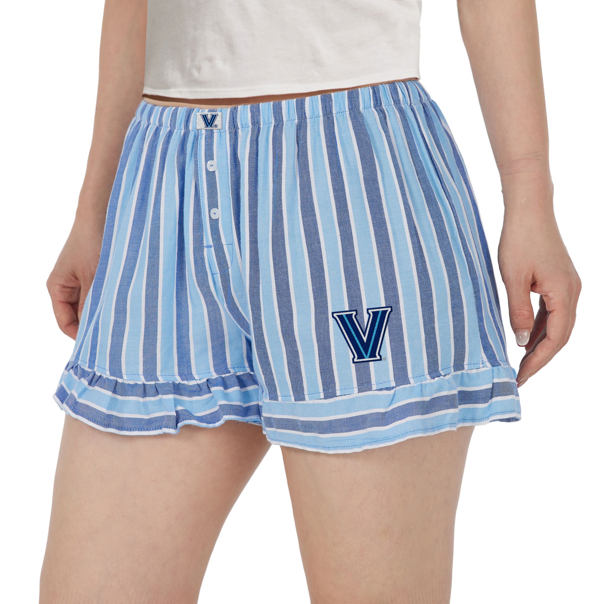 Concepts Sport Women's Villanova Wildcats Navy Striped Pajama Shorts product image