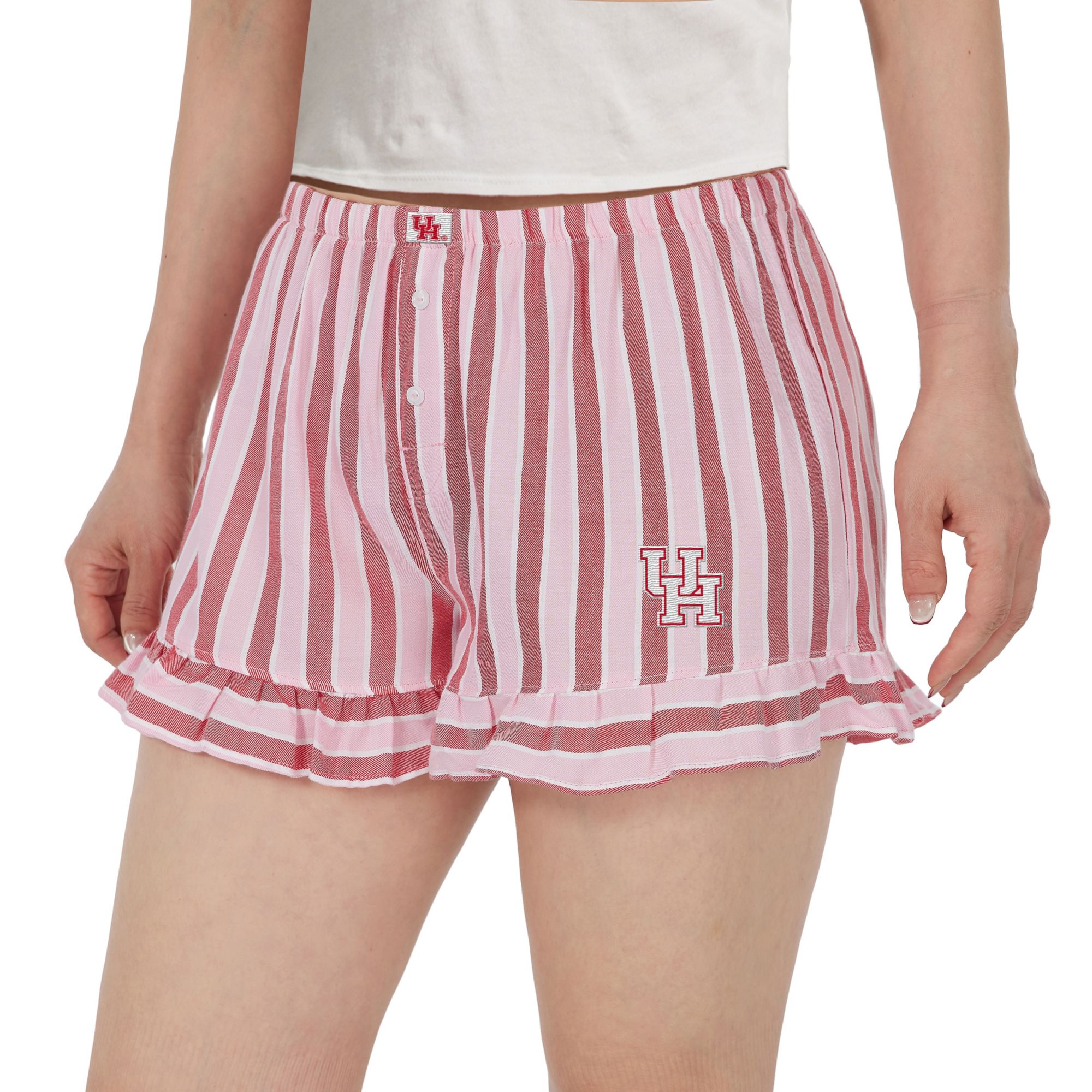 Concepts Sport Women's Houston Cougars Red Striped Pajama Shorts product image