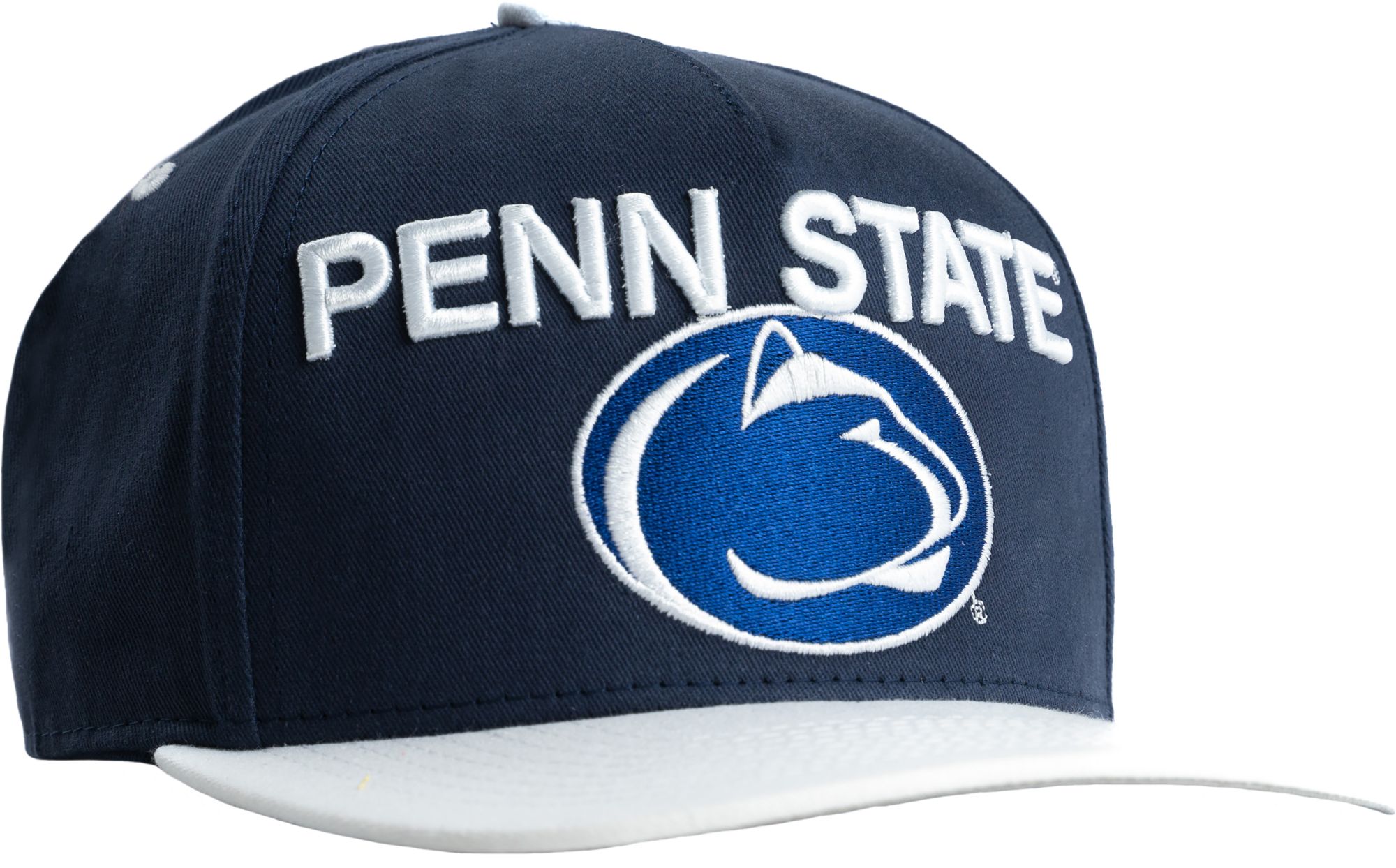 Dyme Lyfe Men's Penn State Nittany Lions Navy Colorblock Logo Snapback