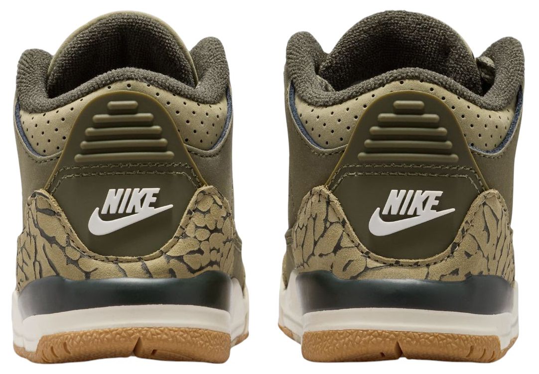 Air Jordan Toddler 3 Retro 'Medium Olive' Basketball Shoes product image