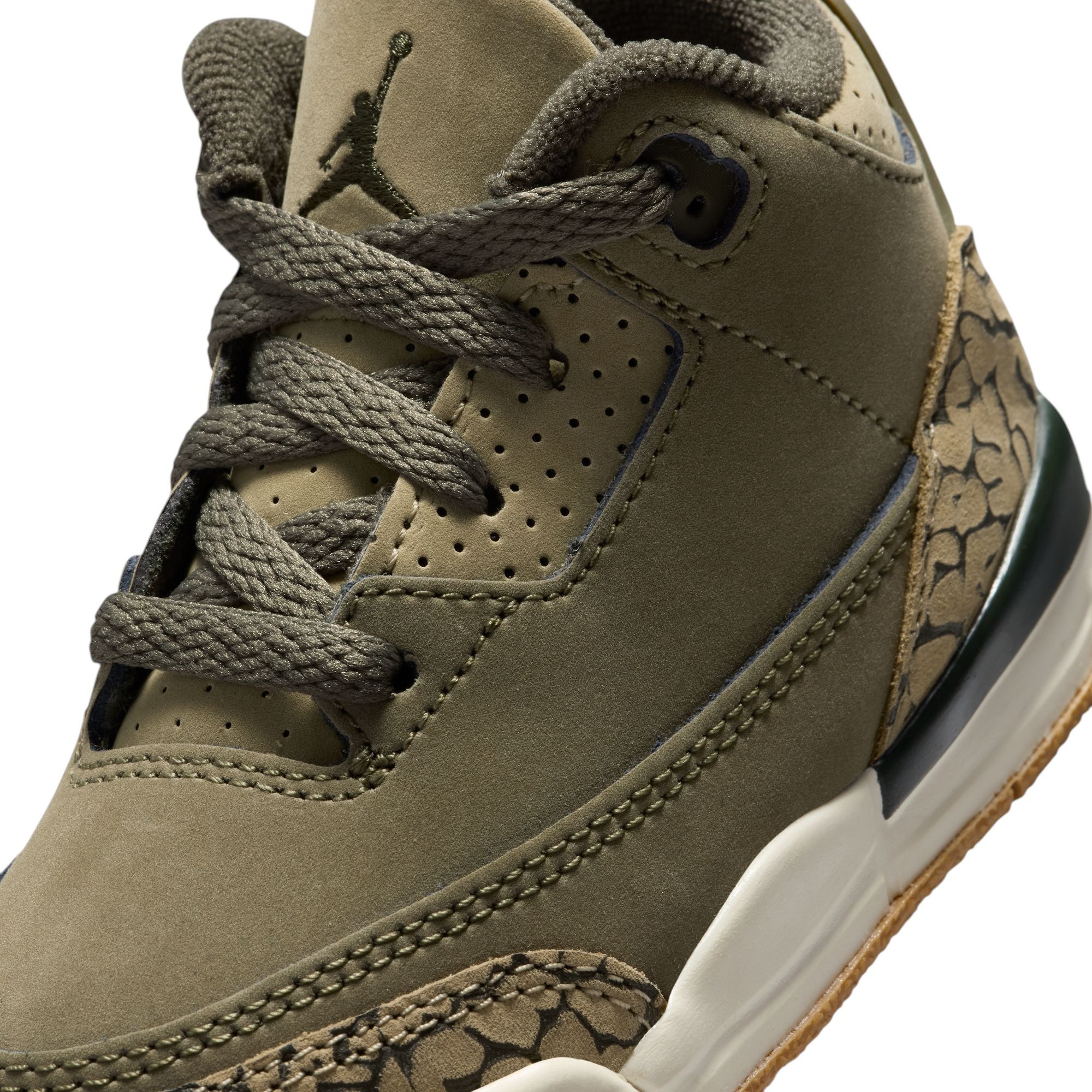 Air Jordan Toddler 3 Retro 'Medium Olive' Basketball Shoes product image