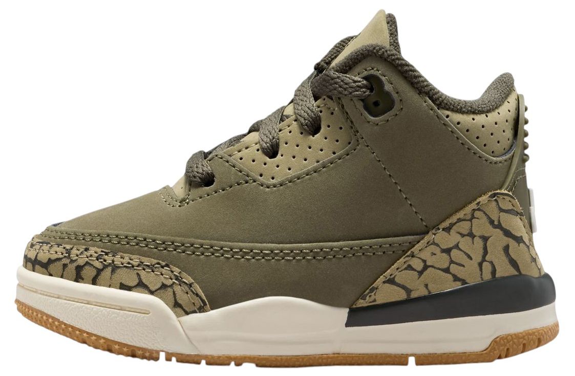 Air Jordan Toddler 3 Retro 'Medium Olive' Basketball Shoes product image