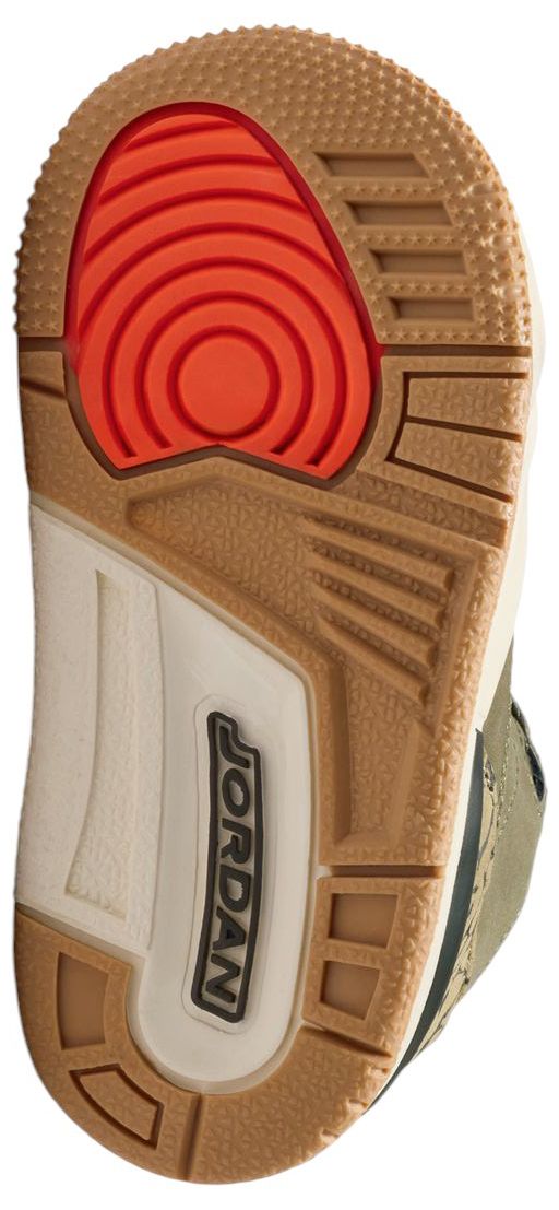 Air Jordan Toddler 3 Retro 'Medium Olive' Basketball Shoes product image