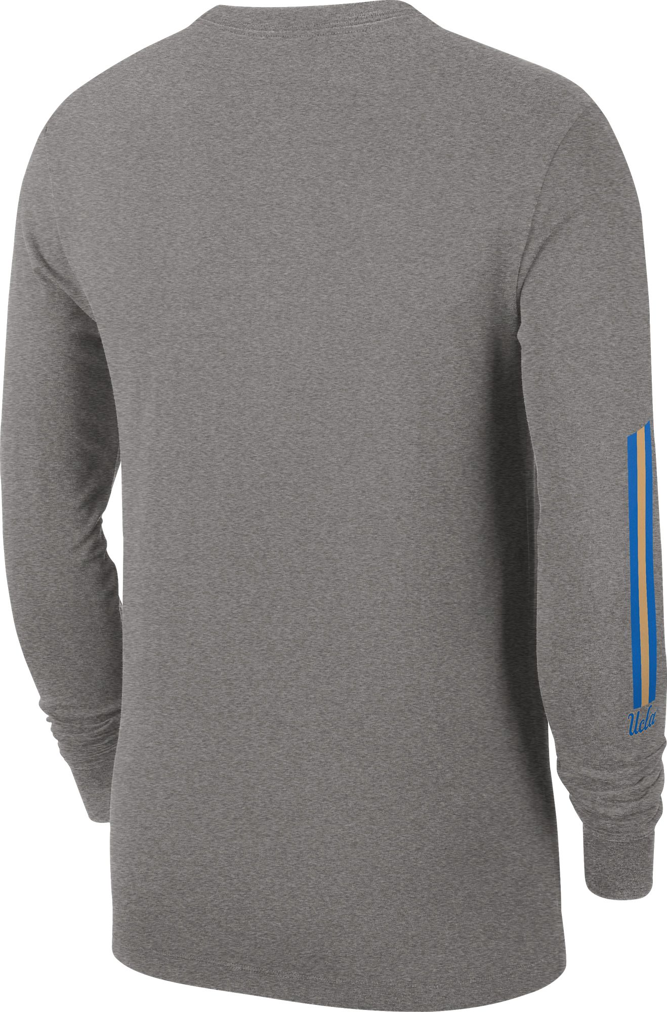 Jordan Men's UCLA Bruins Blue Grey Football Cotton Long Sleeve T-Shirt product image