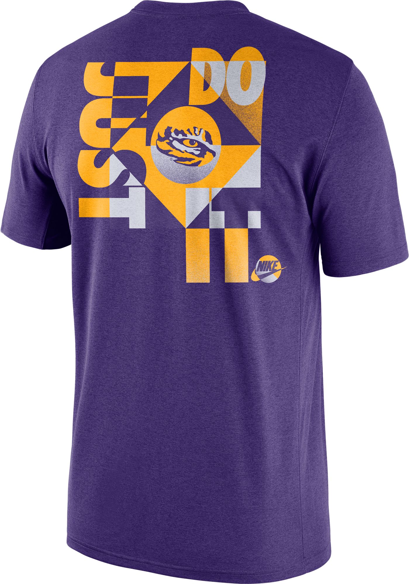 Nike Men's LSU Tigers Purple Max90 Oversized Just Do It T-Shirt product image