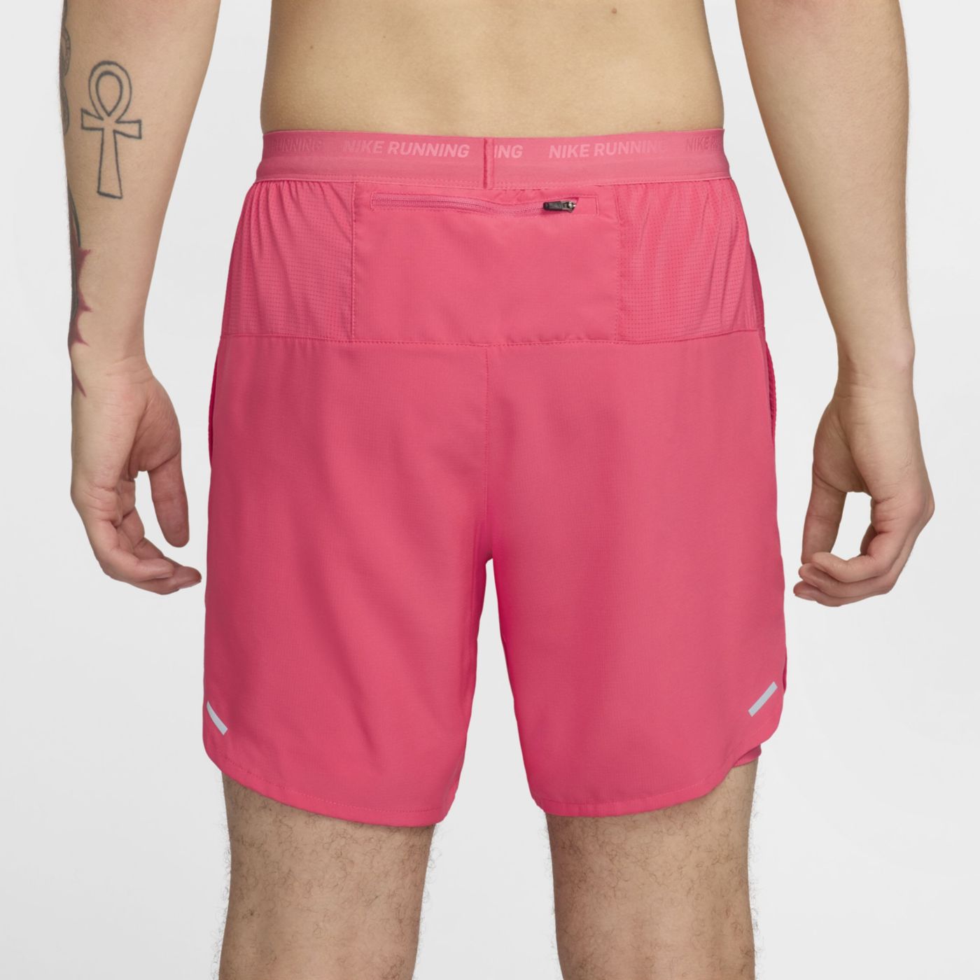 Nike Men s Stride Dri Fit 7 2 in 1 Running Shorts in Pink Size Large DM4759 629
