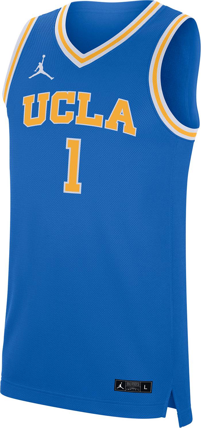 Ucla Jersey Basketball Shorts Blue Polyester Mens Size L trikot ig93