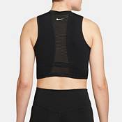 Nike® Pro Dri-FIT Graphic Cropped Top Bra DM7689 Black/White Women’s SZ XL  1X