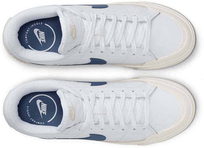 Women's Legacy Low Top Sneaker In White x Baby Blue - Thursday