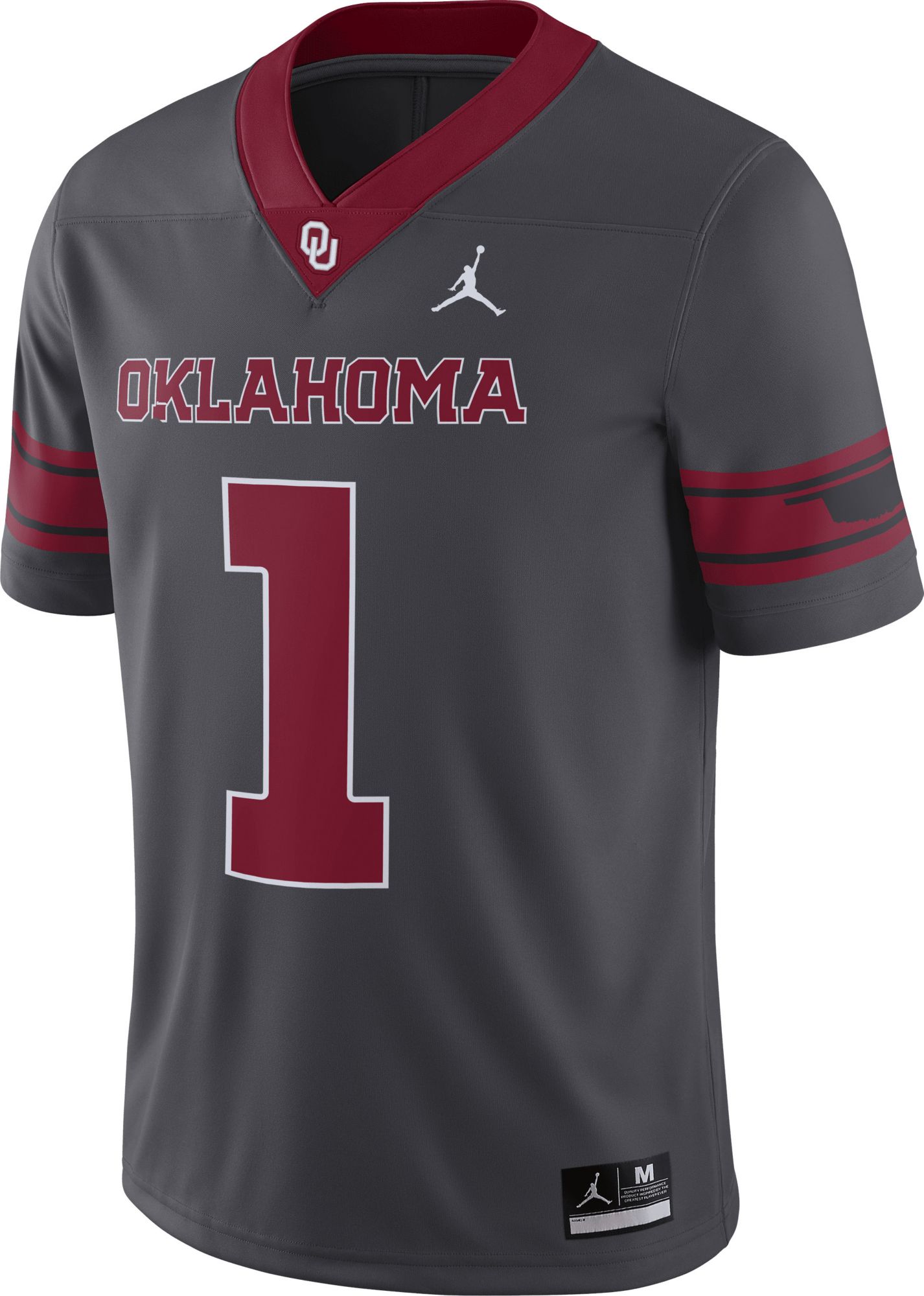 Jordan Men's Oklahoma Sooners #1 Dri-FIT Game Football Jersey