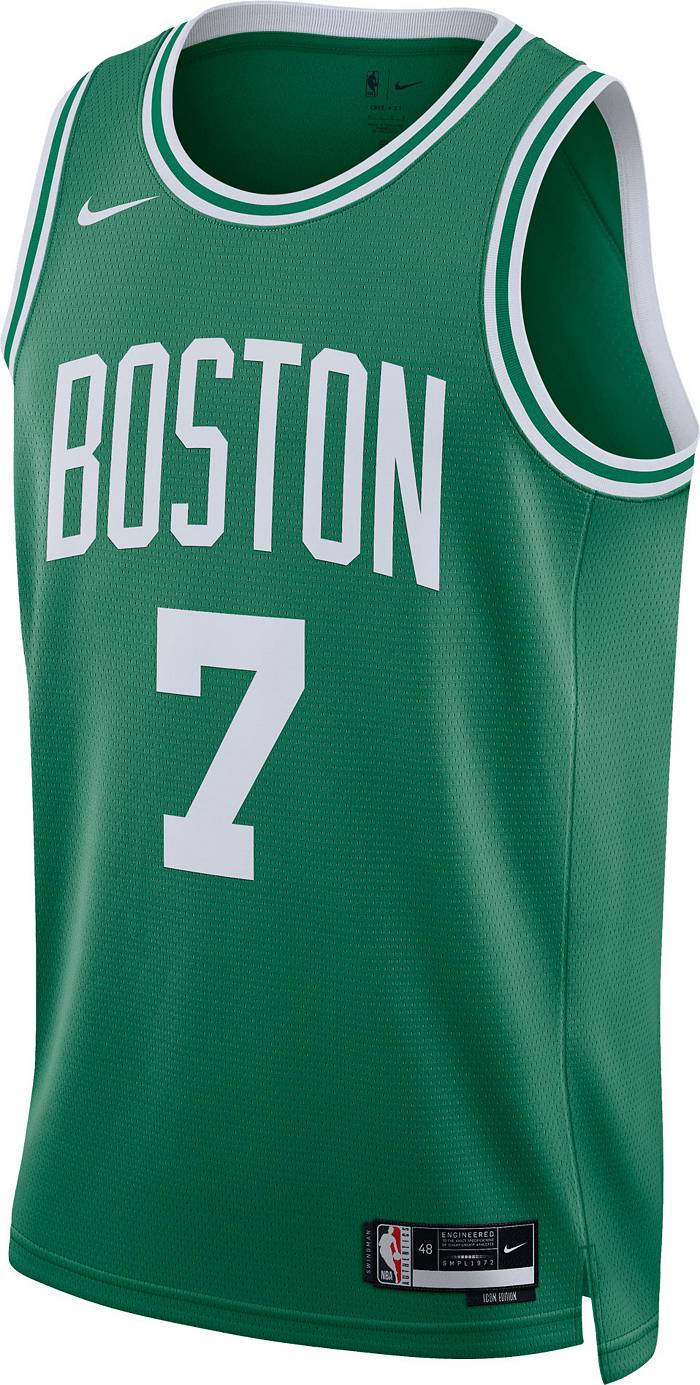 Nike Men's Boston Celtics Jaylen Brown #7 Green Dri-FIT Swingman