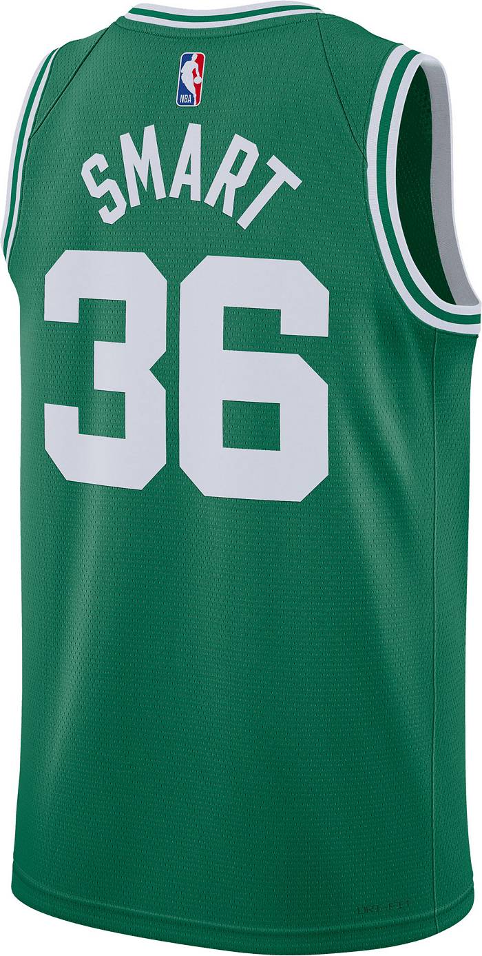 Marcus Smart Boston Celtics Number 36 Retro Vintage Jersey Closeup