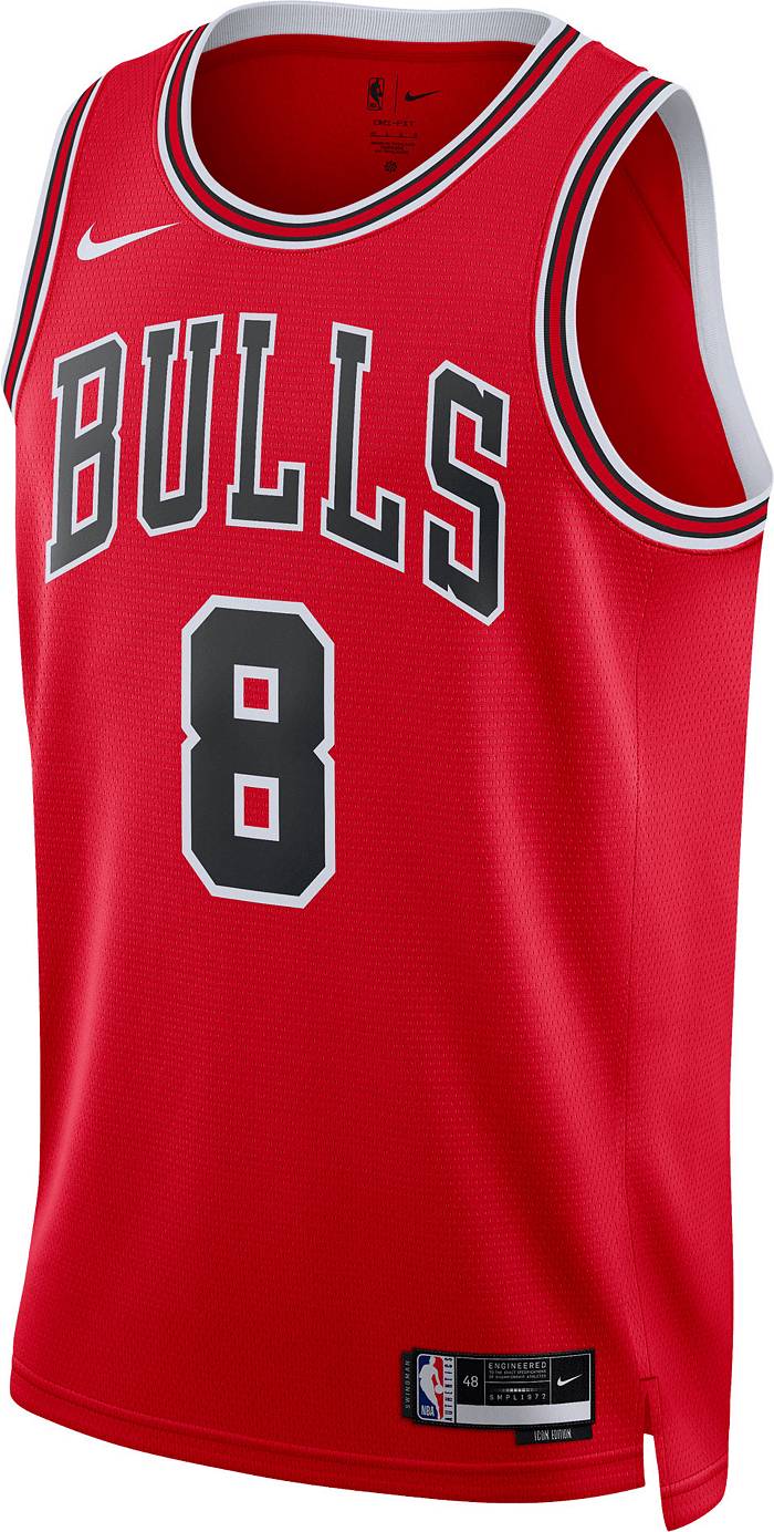 Unisex Nike Zach LaVine Red Chicago Bulls Swingman Jersey - Icon Edition Size: Medium