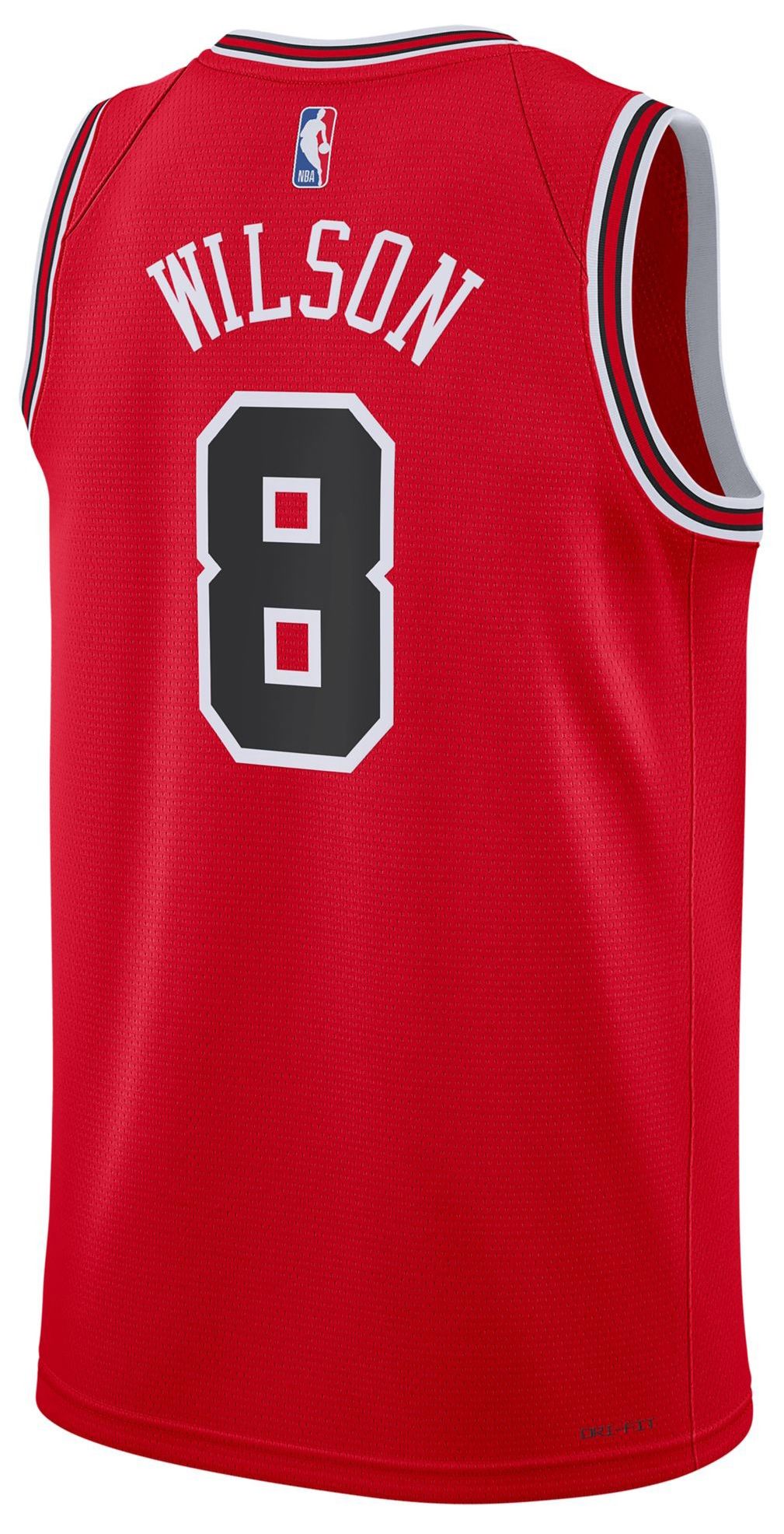 Nike Men's Chicago Bulls Red Caleb Wilson #8 Icon Edition Jersey product image
