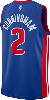 Nike Men's Detroit Pistons Cade Cunningham #2 Blue Dri-FIT Swingman Jersey product image