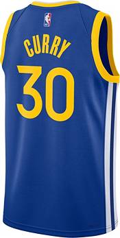 Preschool Nike Stephen Curry Royal Golden State Warriors Dri-Fit Swingman Player Jersey - Icon Edition