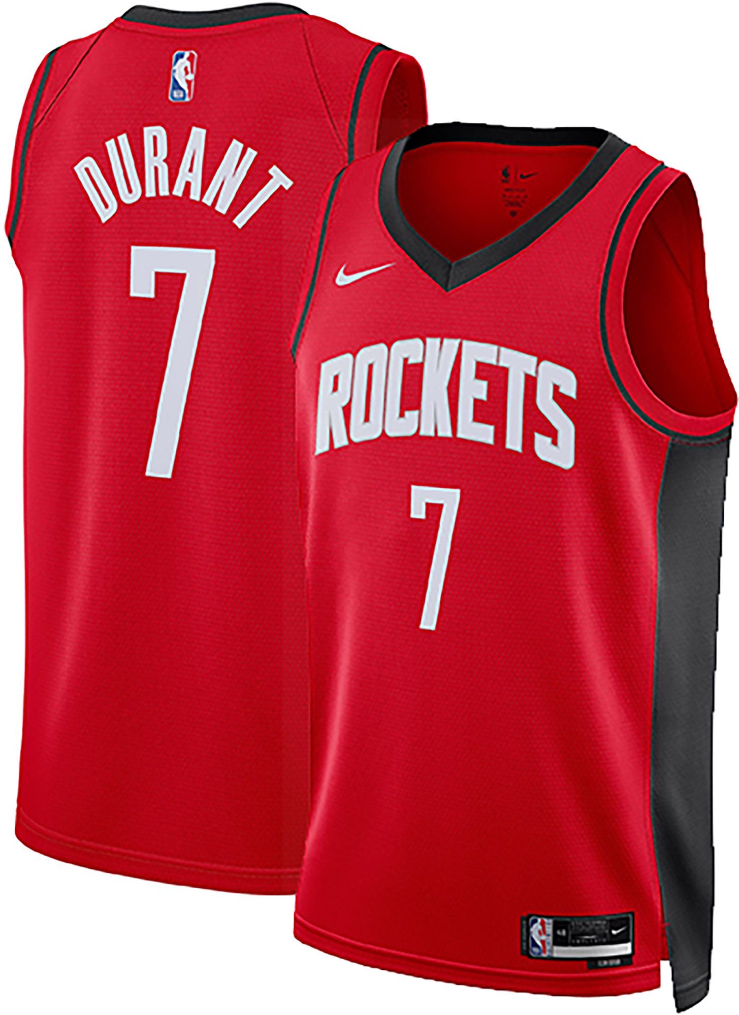 Nike Adult Houston Rockets Kevin Durant #7 Red Swingman Icon Jersey product image