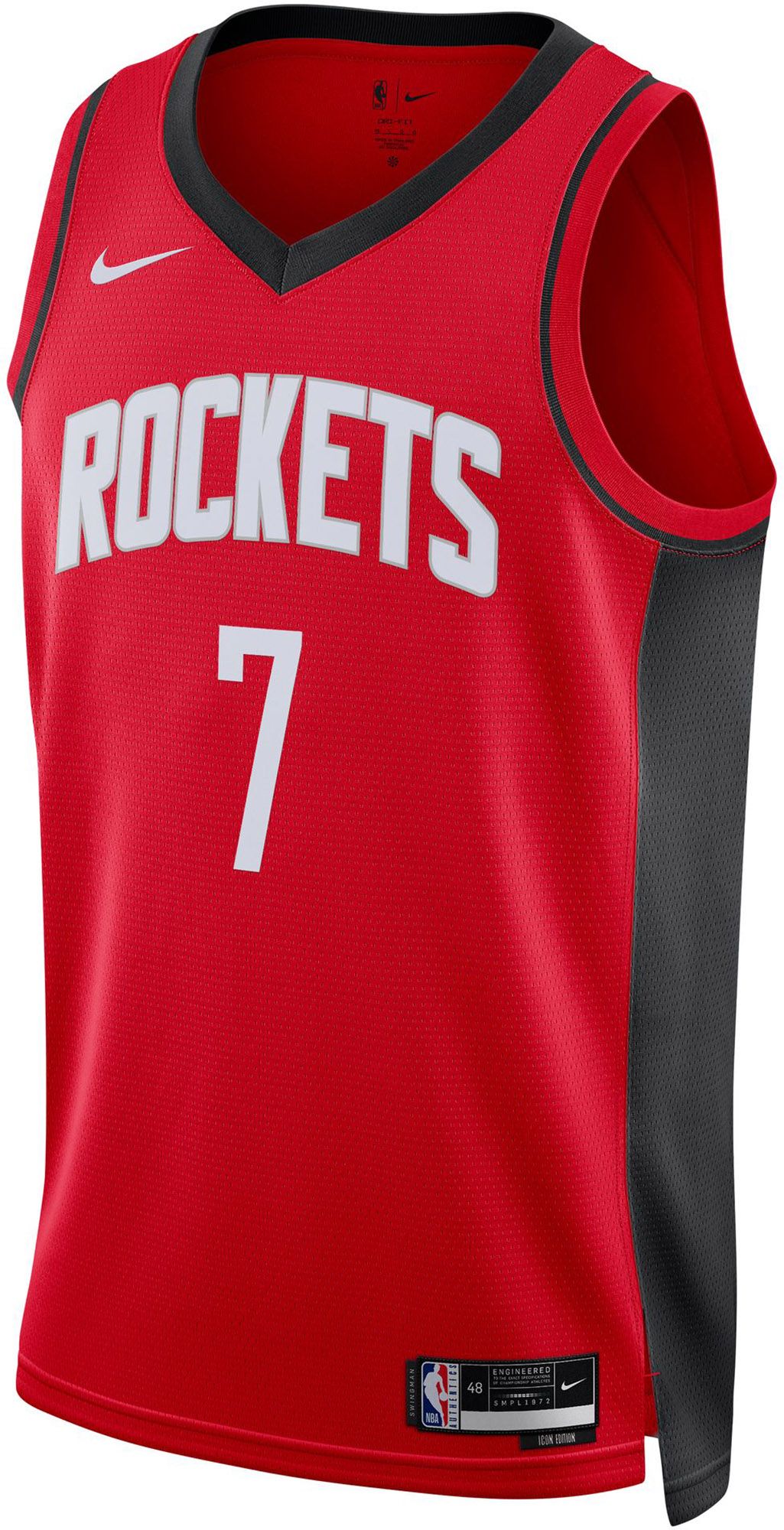 Nike Adult Houston Rockets Kevin Durant #7 Red Swingman Icon Jersey product image