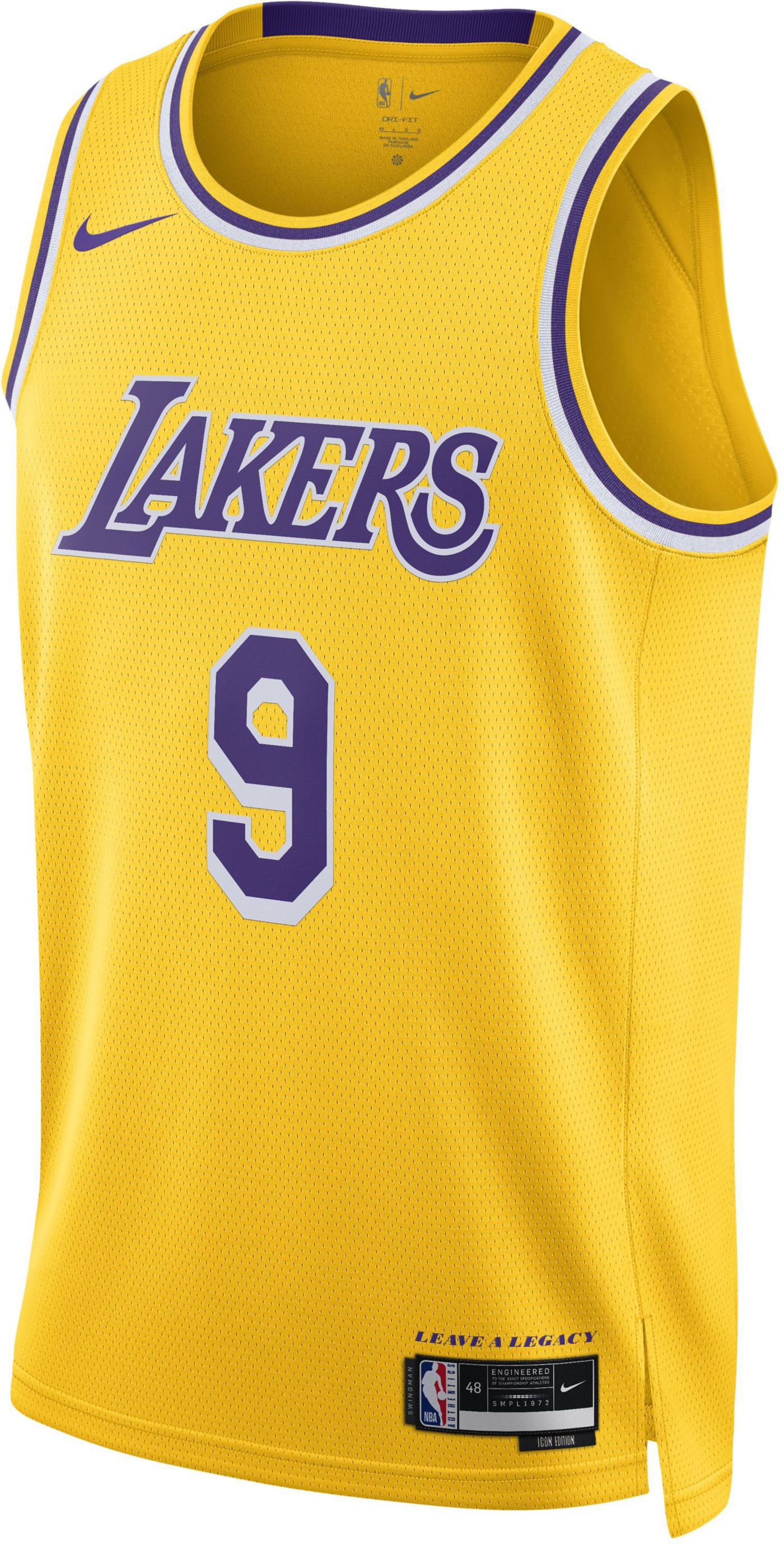 Nike Adult Los Angeles Lakers Bronny James 9 Icon Jersey Dick s Sporting Goods