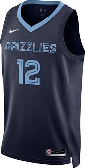 Nike Men's Memphis Grizzlies Ja Morant #12 White Dri-Fit Swingman Jersey, Large