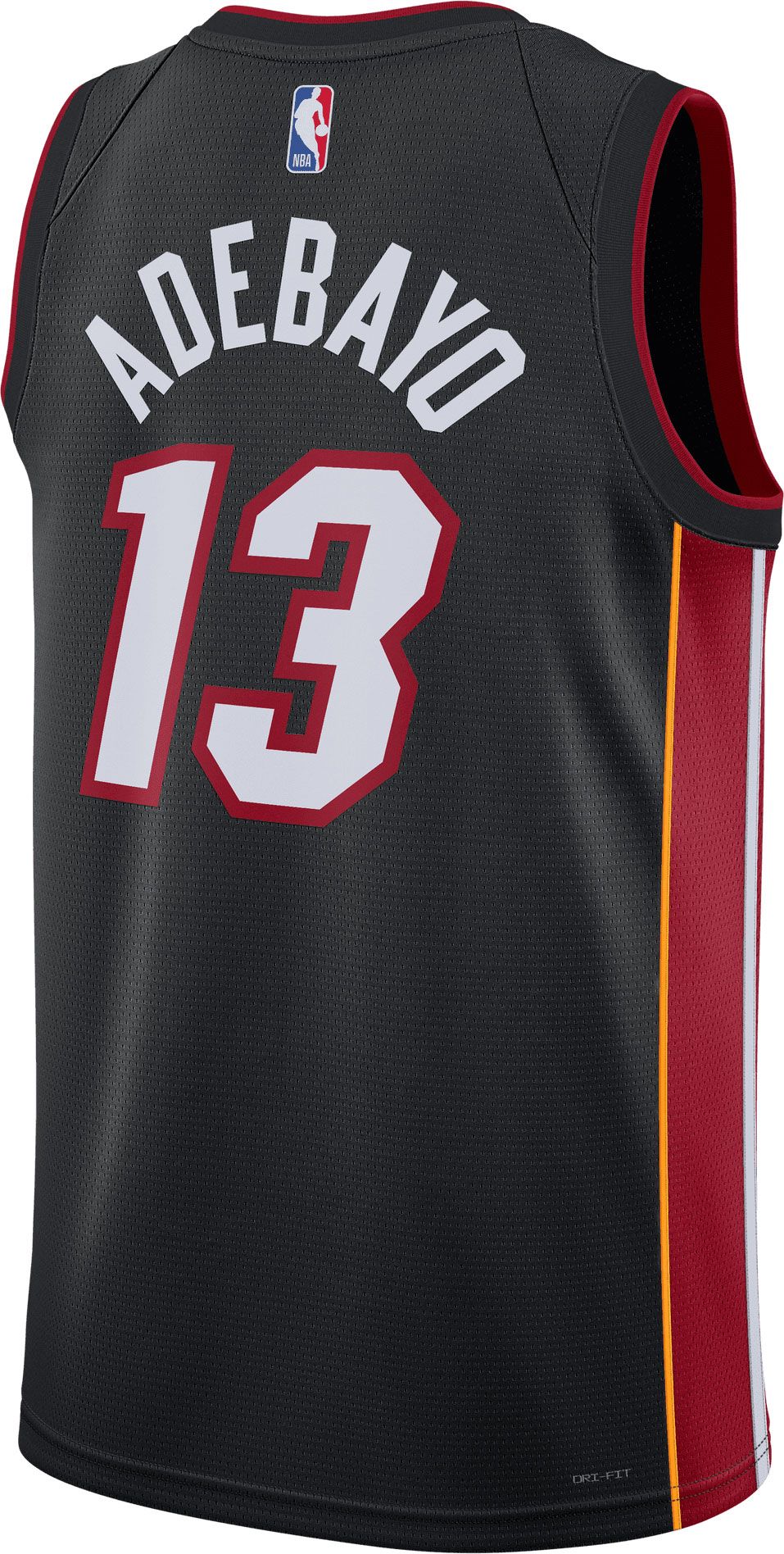 Nike Men's Miami Heat Bam Adebayo #13 Black Dri-FIT Swingman Jersey