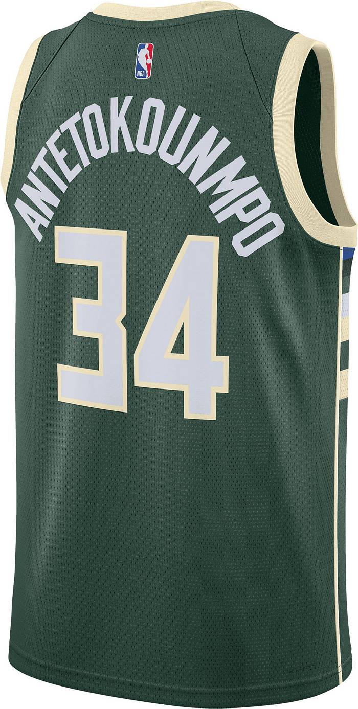 Nike Men's Milwaukee Bucks Giannis Antetokounmpo #34 Green Dri-FIT