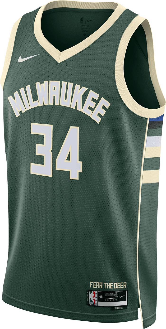 Nike Men's 2021-22 City Edition Milwaukee Bucks Giannis