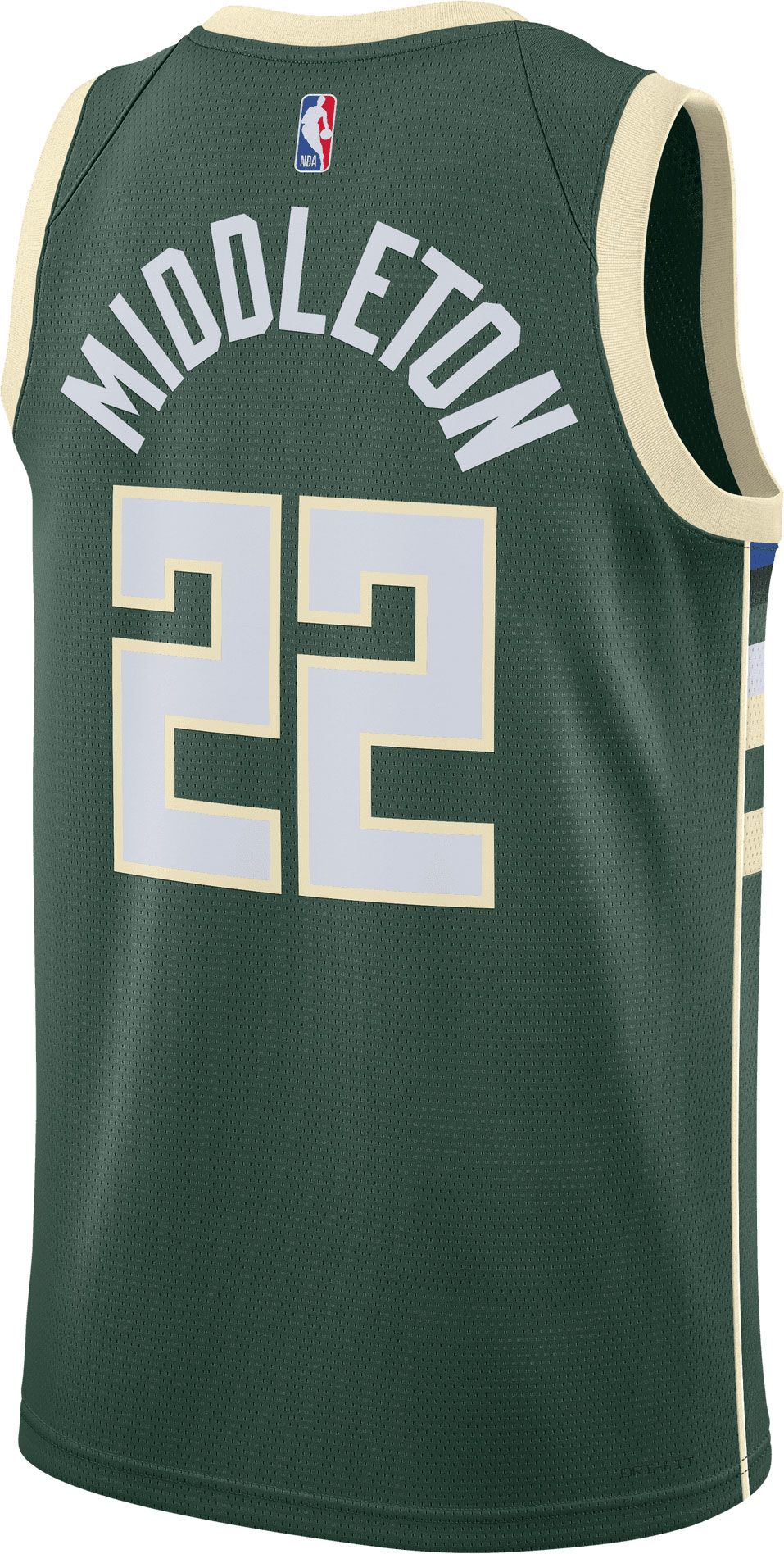 Nike Men's Milwaukee Bucks Khris Middleton #22 Dri-FIT Swingman Jersey