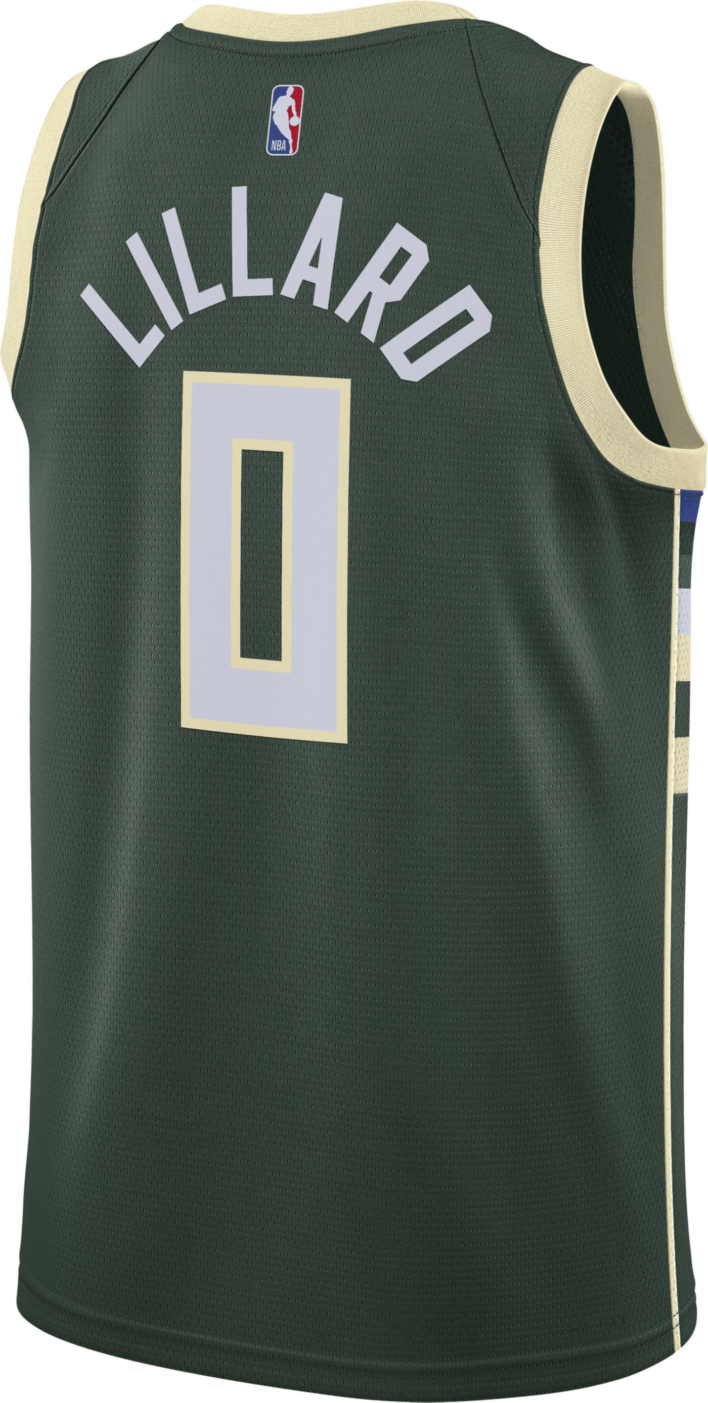 Nike Adult Milwaukee Bucks Damian Lillard 0 Icon Jersey Dick s Sporting Goods