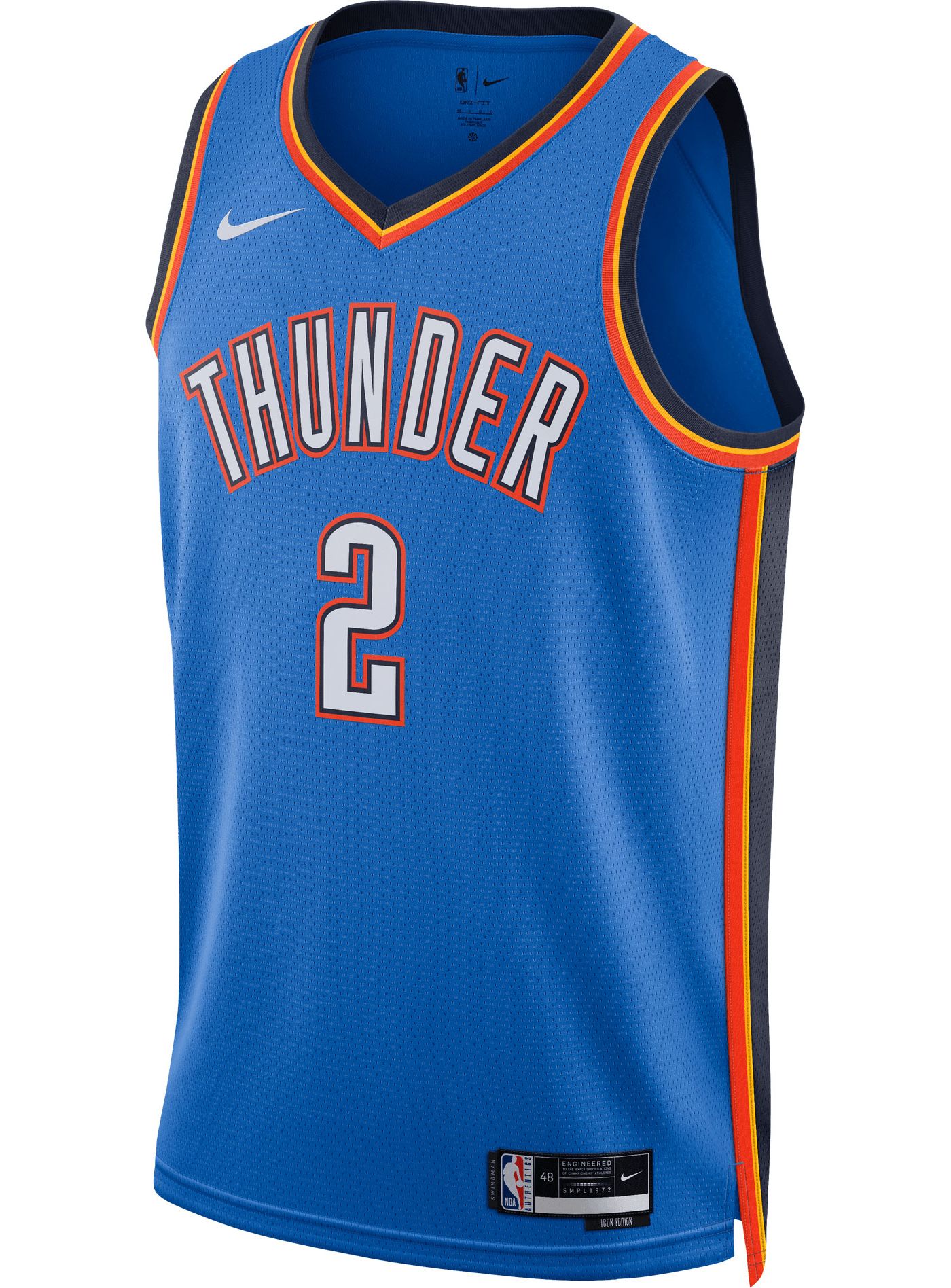 Nike Adult Oklahoma City Thunder Shai Gilgeous Alexander 2 Icon Jersey Dick s Sporting Goods