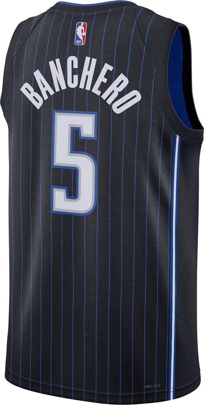 Men's Nike Paolo Banchero Blue Orlando Magic 2023/24 Classic Edition Name & Number T-Shirt Size: Extra Large