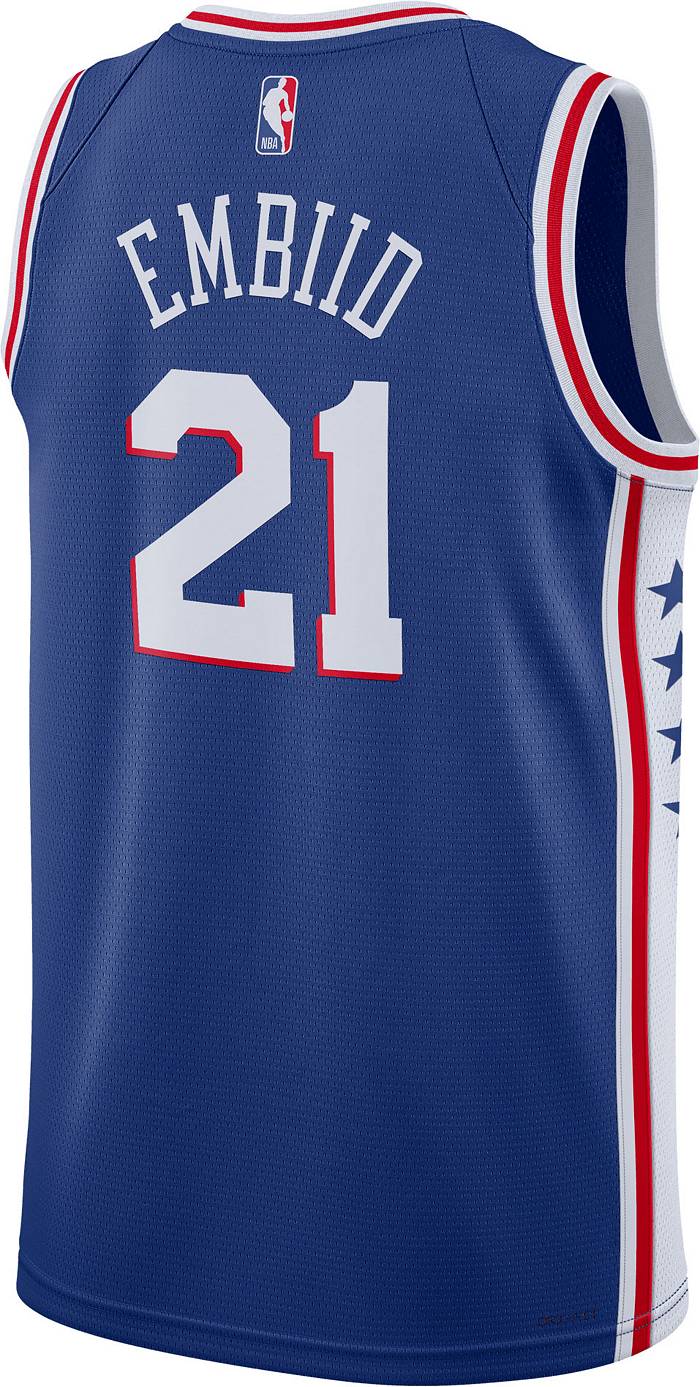 NBA_ Philadelphia's 76ers's City Basketball Joel 21 Embiid Mens's''nba'' Jersey Ben 25 Simmons Tobias 12 Harris Allen 3 Iverson Julius 6 Erving Shirt  