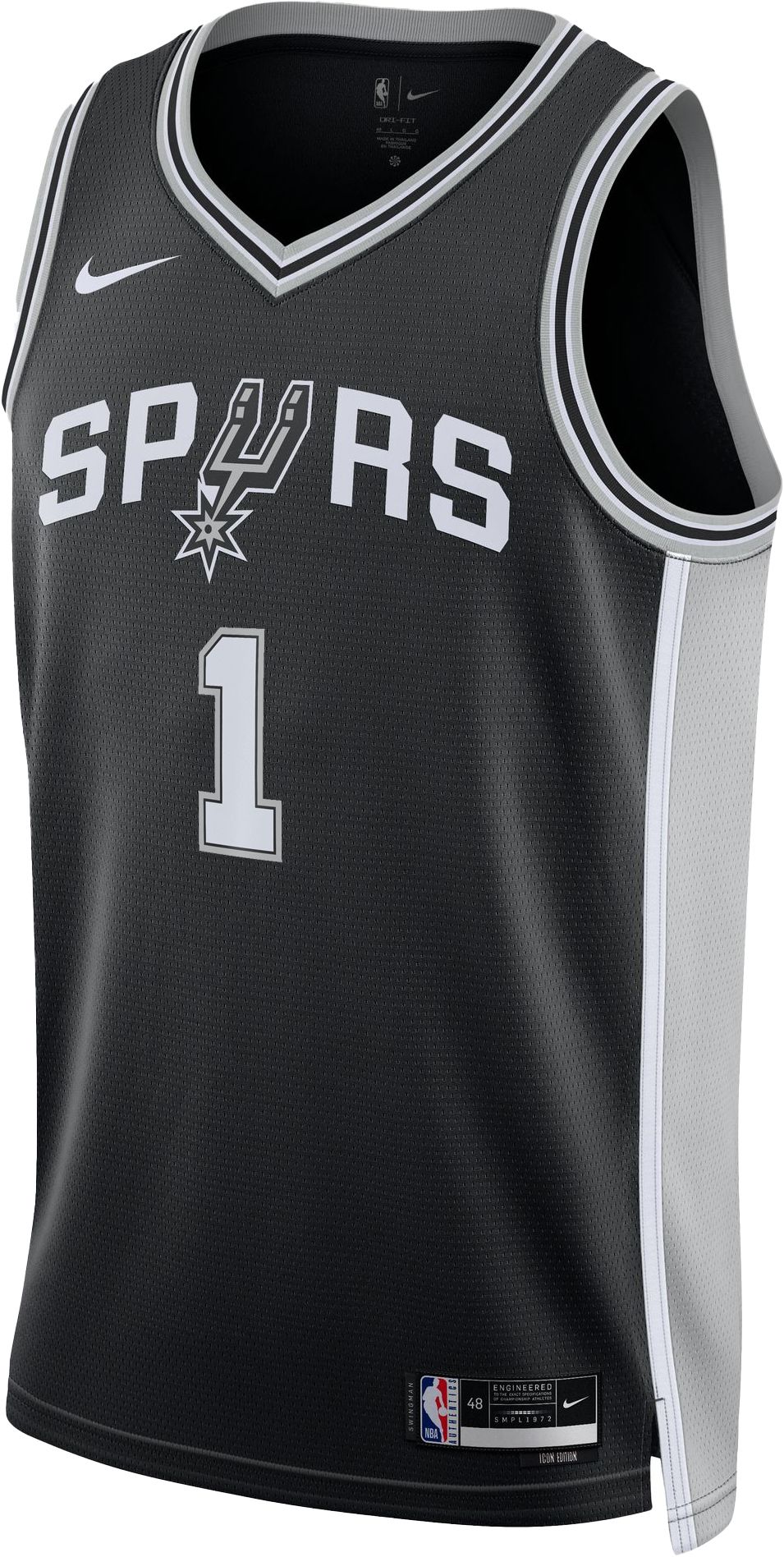 Nike Adult San Antonio Spurs Victor Wembanyama #1 Swingman Icon Jersey product image