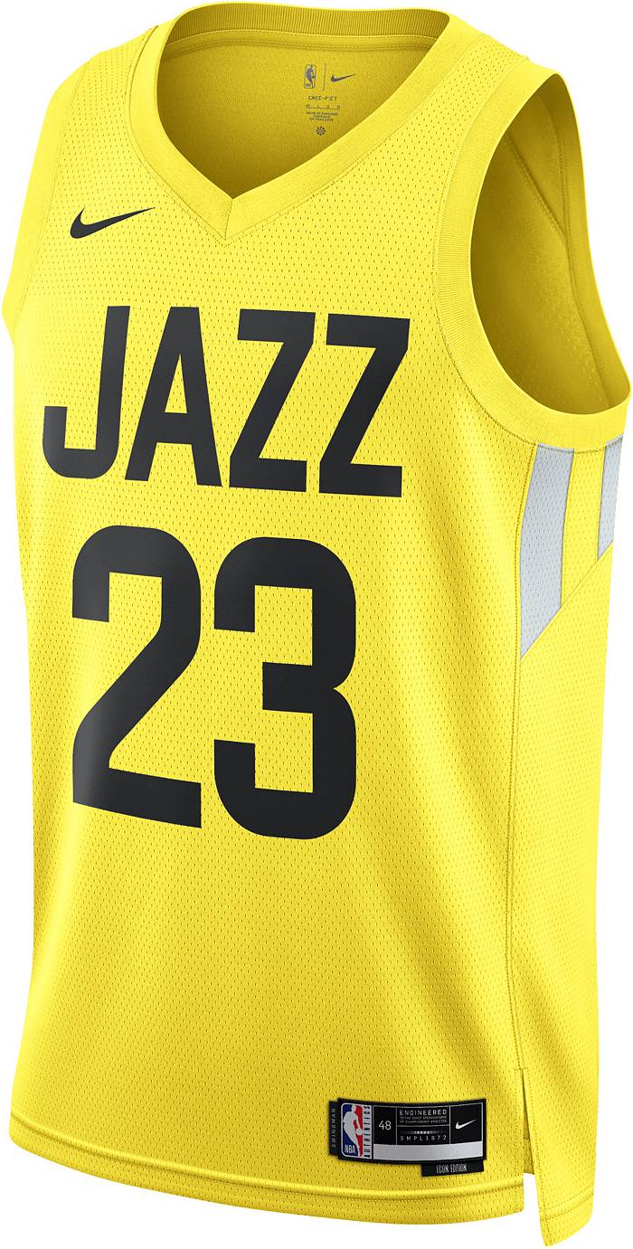 NBA Hardwood Classics Adidas Basketball Karl Malone White Jersey sz M Utah  Jazz