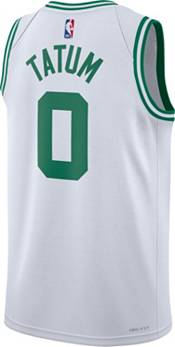 Nike Men's Boston Celtics Jayson Tatum #0 White Dri-Fit Swingman Jersey, XL