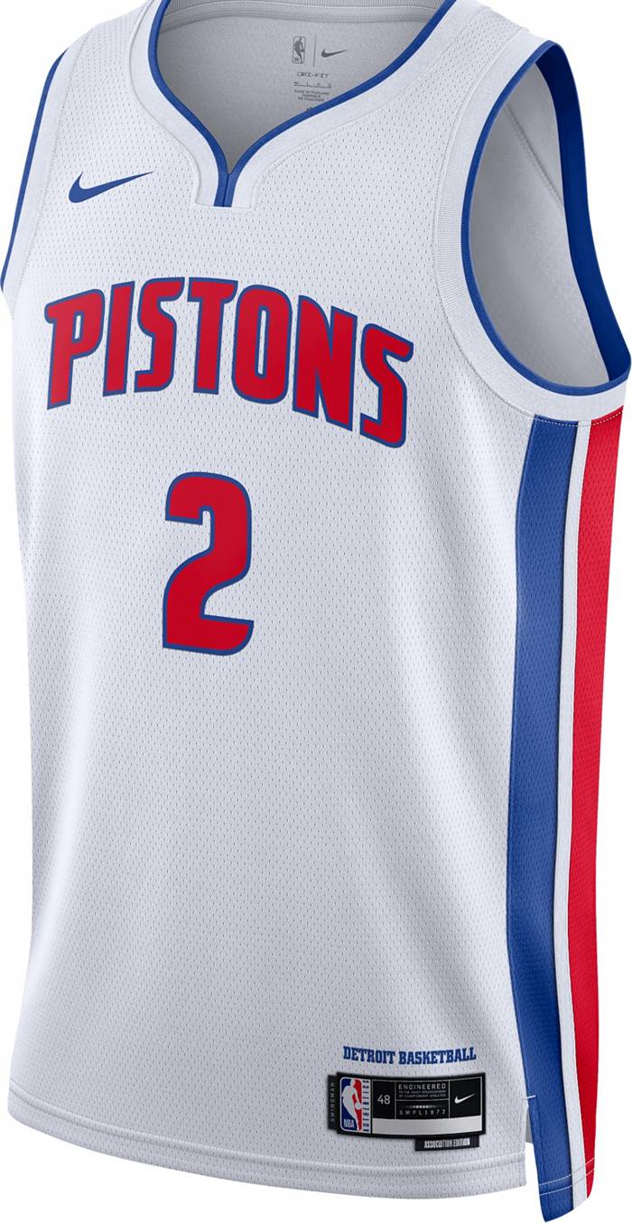 Nike Men's Detroit Pistons Cade Cunningham #2 White T-Shirt