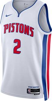Nike Men's Detroit Pistons Cade Cunningham #2 Blue Dri-Fit Swingman Jersey, XL