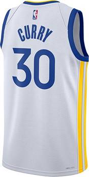 Youth Stephen Curry Golden State Warriors Nike Swingman Gold White Hardwood  Classics Jersey