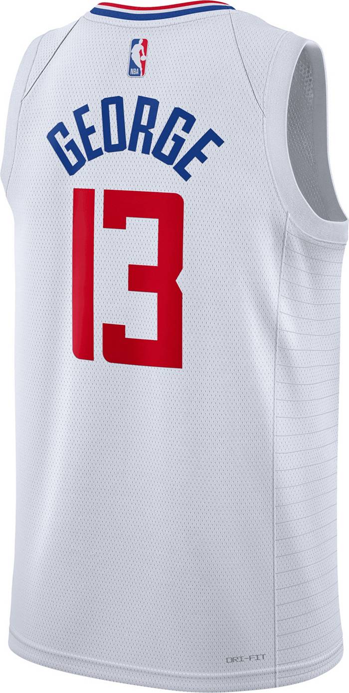 Dick's Sporting Goods Nike Youth Los Angeles Clippers Paul George #13  Dri-FIT Statement Black T-Shirt