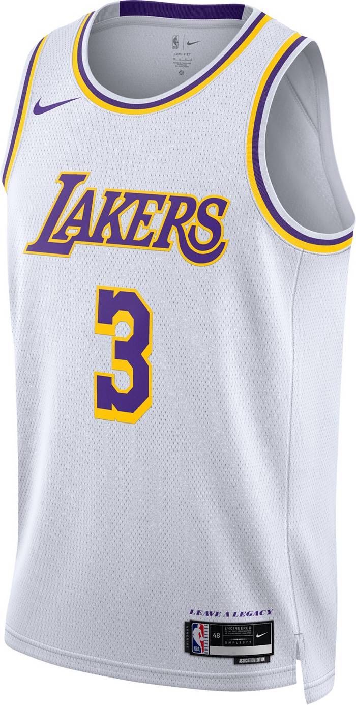 Nike, Shirts, Men Nike Anthony Davis La Lakers Jersey Swingman Black  Mamba Dj43310 Size Xl