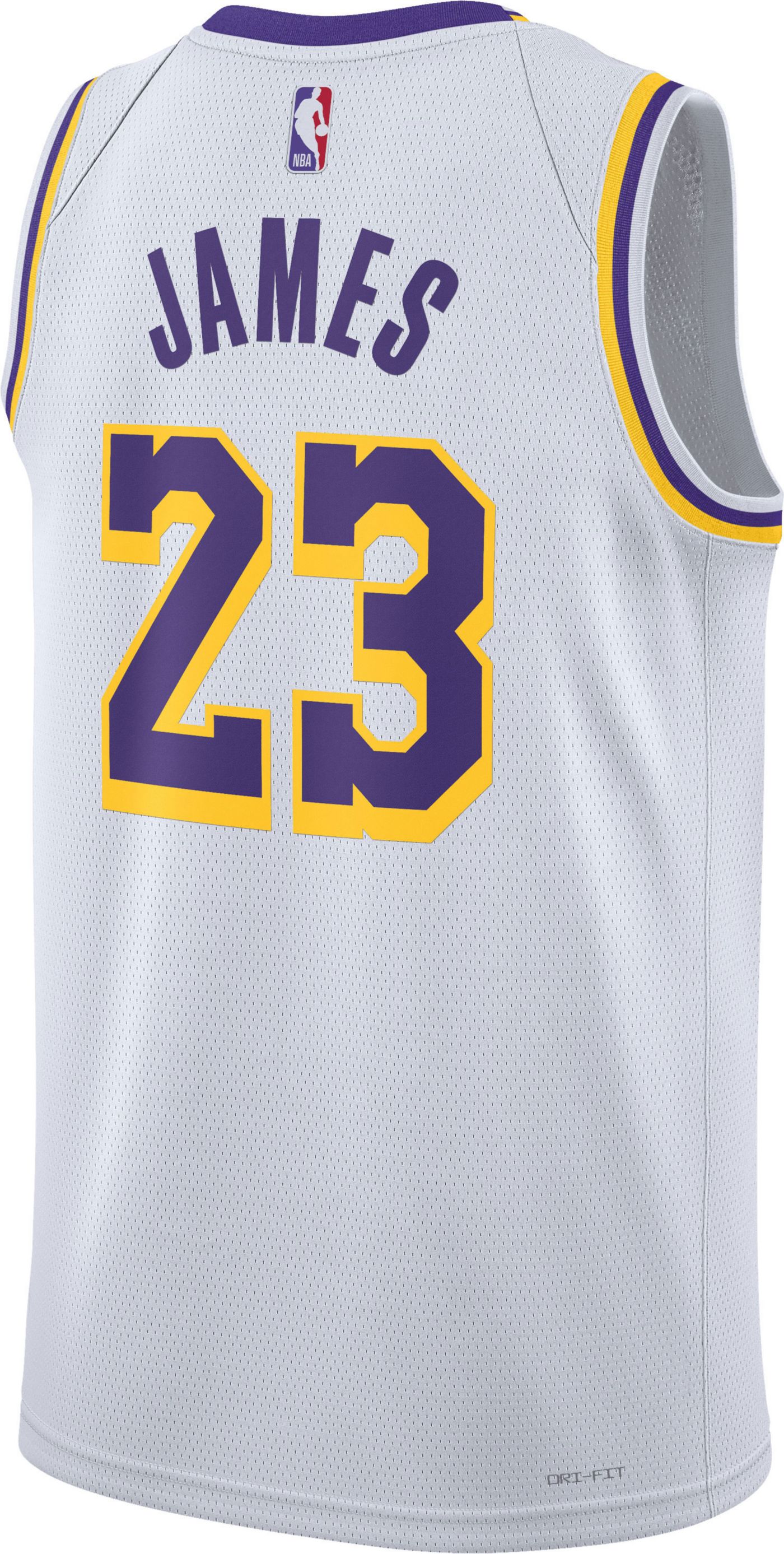 Nike Adult Los Angeles Lakers LeBron James 23 Association Jersey Dick s Sporting Goods