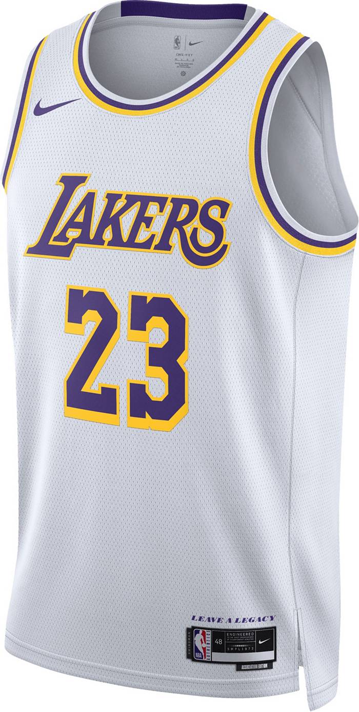 Nike Authentic Swingman Los Angeles Lakers LeBron James #23 Jersey