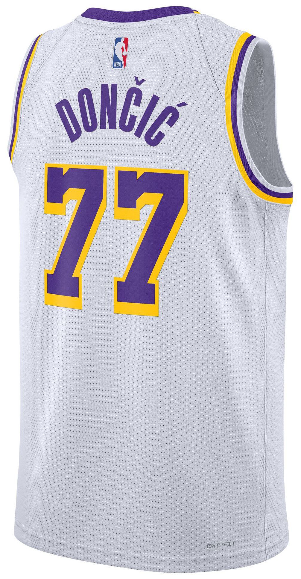 Nike Adult Los Angeles Lakers Luka Doncic #77 White Replica Association Jersey product image