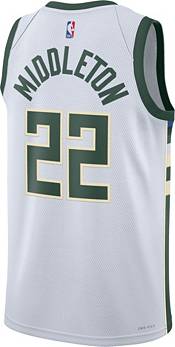 Men's Milwaukee Bucks Jrue Holiday #21 Nike White 2021/22 Swingman NBA  Jersey - City Edition