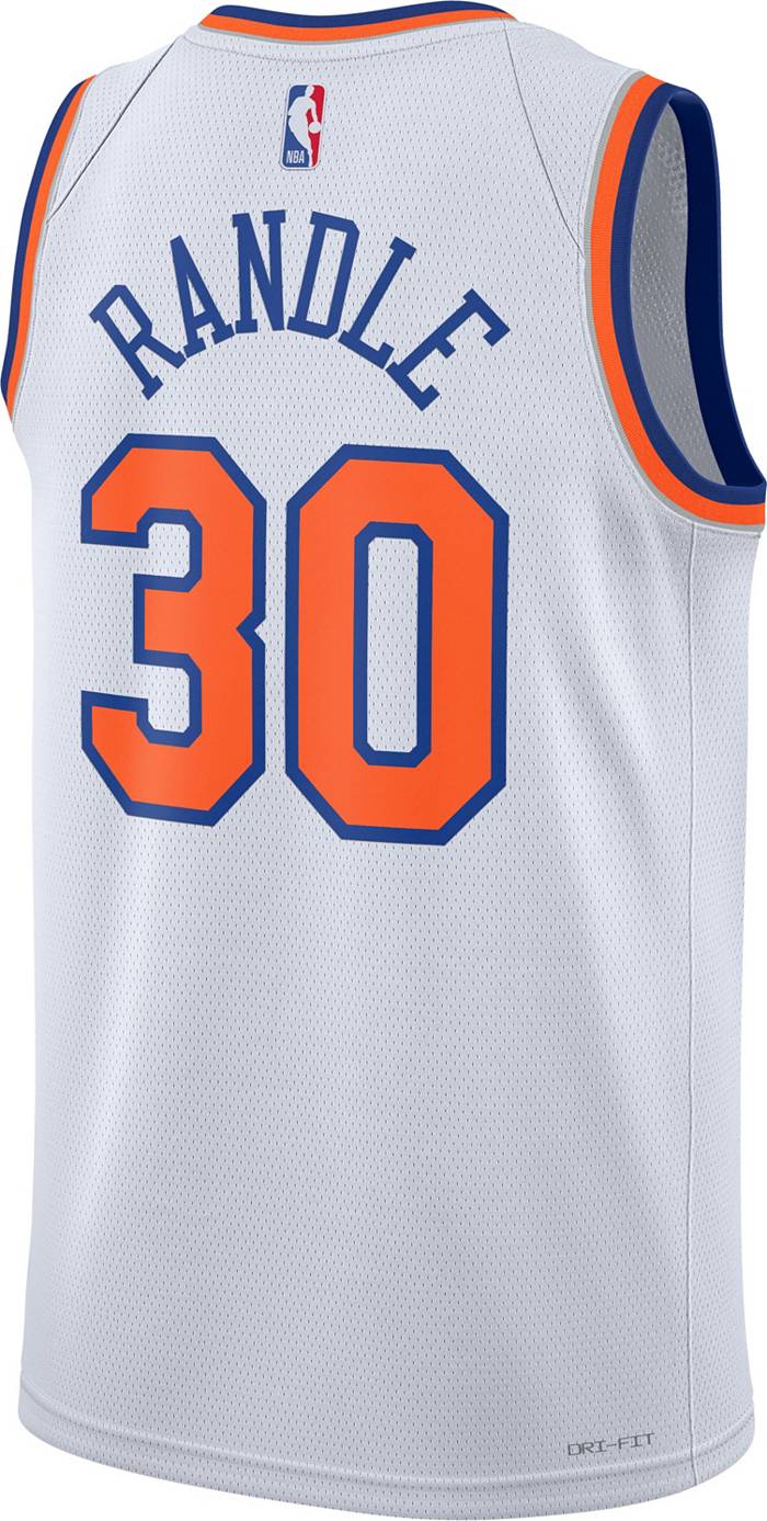 Nike Men's New York Knicks Julius Randle #30 White Dri-FIT
